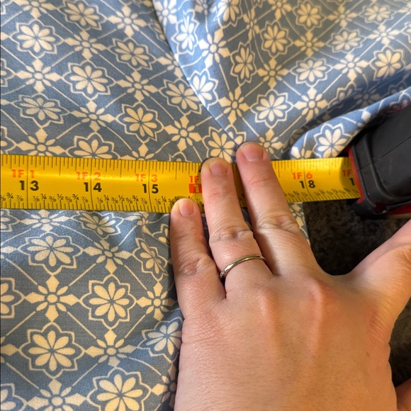 Draper James Honeycomb Persley Dress, Blue Multi, Medium - Picture 10 of 10